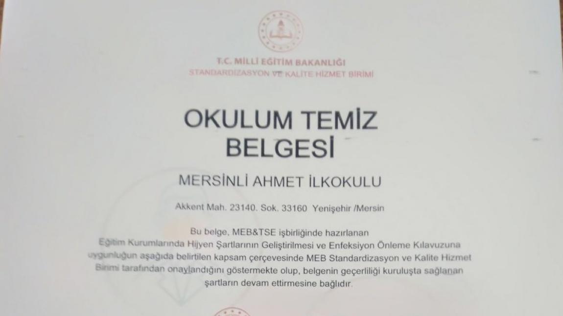  ''OKULUM TEMİZ '' belge yenileme işlemlerini başarıyla tamamlayarak  okulumuz belgesini almıştır.